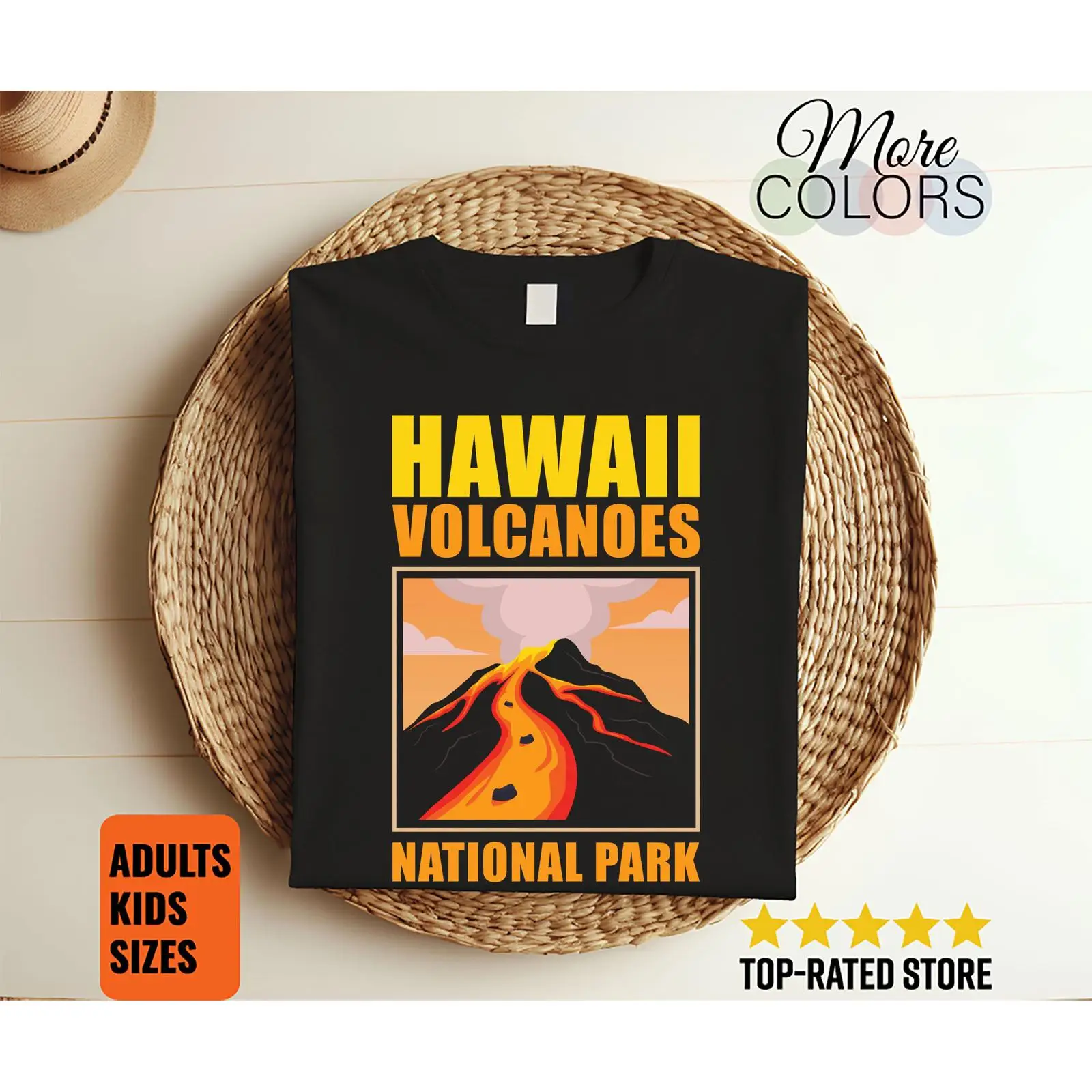 Outdoor Adventure U Of U - Hawaii Volkanları Ulusal Parkı Vintage Tişört