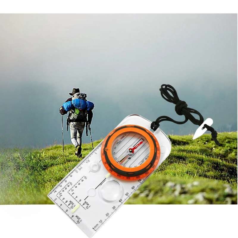 Map Compass Orienteering - Açık hava bisiklet sürüşü, kampçılık, spor