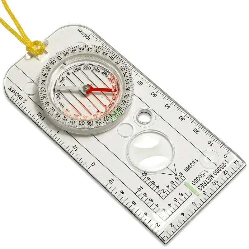 Map Compass Orienteering - Pusula Navigasyon Haritası Cetvel Okuma İzcilik