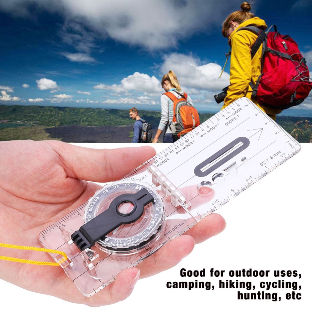 Map Compass Orienteering - Dayanıklı Hafif Oryantizm Pusulası Boyun Askılı