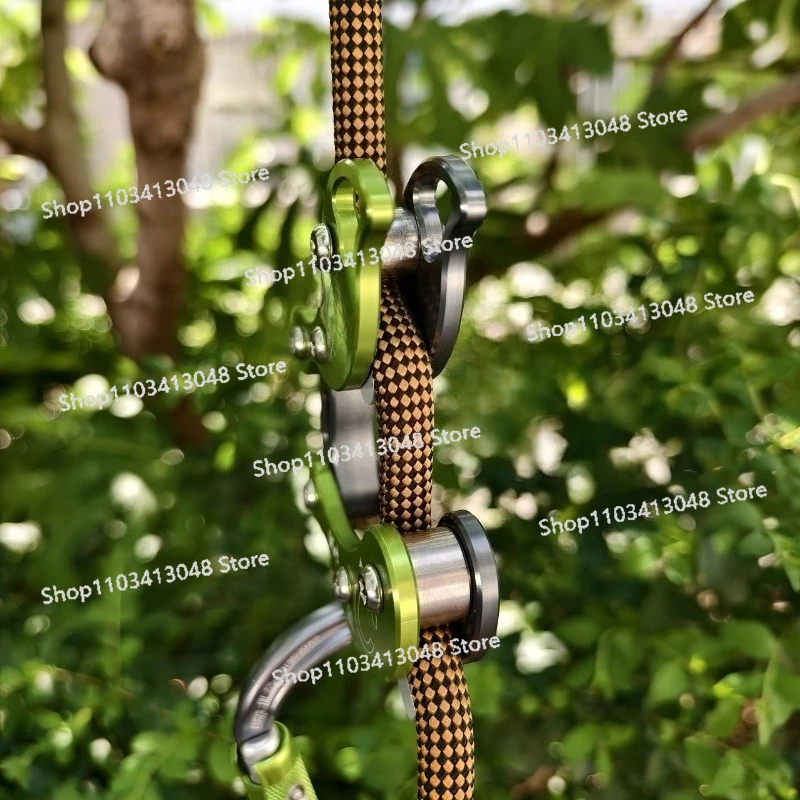 Outdoor Adventure For Kids - Sekiz Halkalı Tırmanma Ağacı Mekanik Tutucu