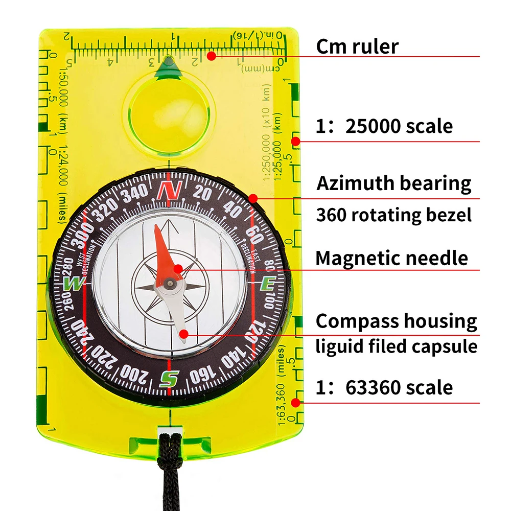 Su Geçirmez Pusula Açık Hava A - Map Compass Orienteering incelemesi ve fiyatı