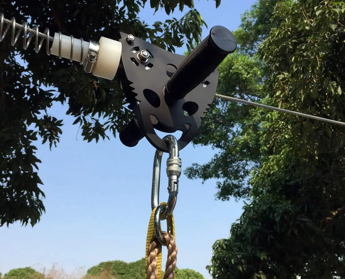 Yükseltilmiş 120ft Zip Line Se - Outdoor Adventure For Kids incelemesi ve fiyatı